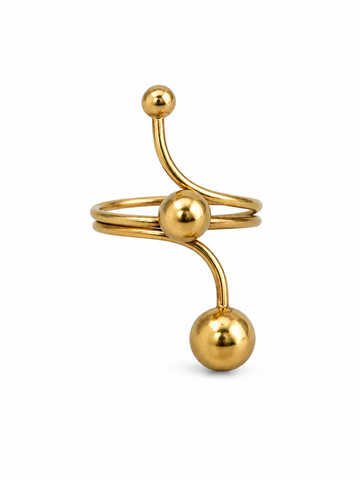 AUREVÉL Orbit Statement Ring - Gold