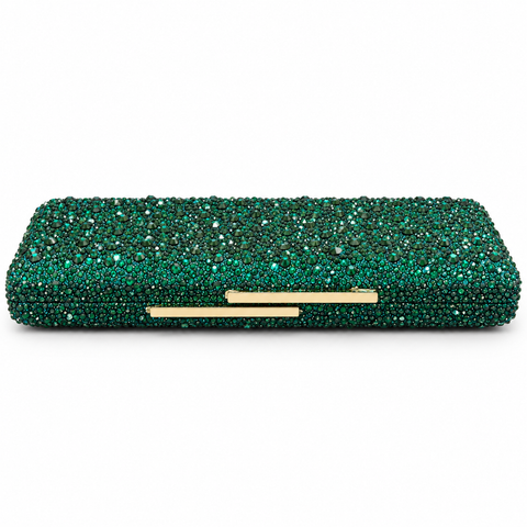 Blythe Crystal Statement Rectangle Clutch Purse