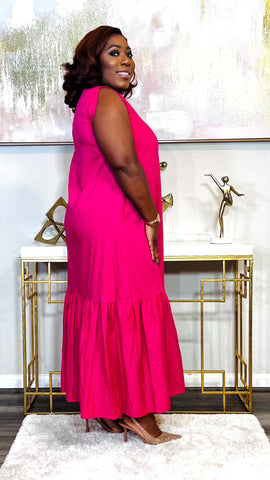 Valeria Ruffle Tiered Maxi Dress