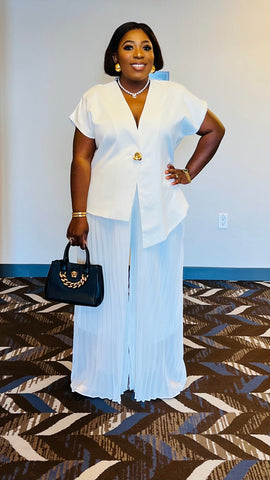 The Aurelia Veil High Low Blazer Set