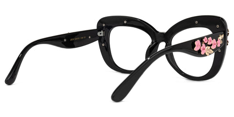 HAVANA FLORAL CLEAR SUNGLASSES