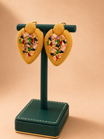 TALLY Multi Zirconia Statement Earrings