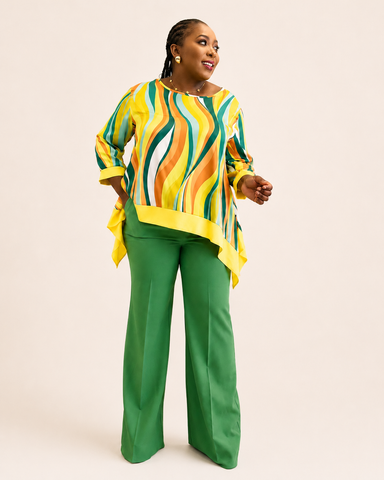 Savona Sunset Wave Tunic Multicolor Top