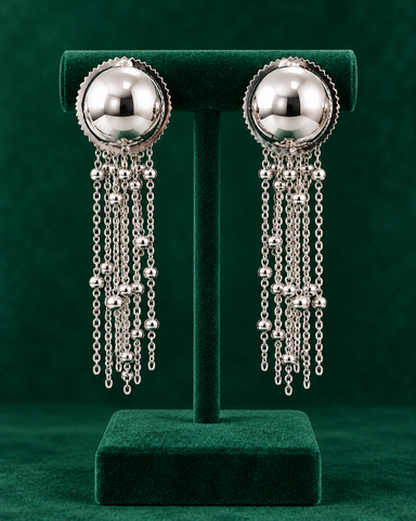 Boucles d'oreilles à pompons Velour Bloom