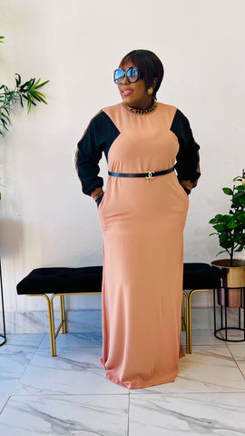 CASSIDY EXCLUSIVE BELTED MAXI DRESS