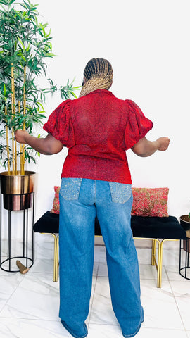 GLADYN STONED WIDE LEG JEANS