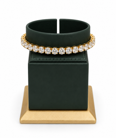 Elissé Tennis Crystal Luxe 3-Piece Jewelry Set - Gold