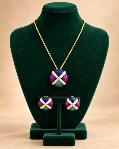 Dovie Luxe Zirconia Necklace & Earring Set