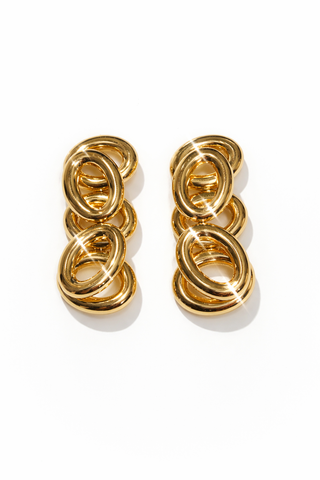 Elysian Link Statement Stud Earrings