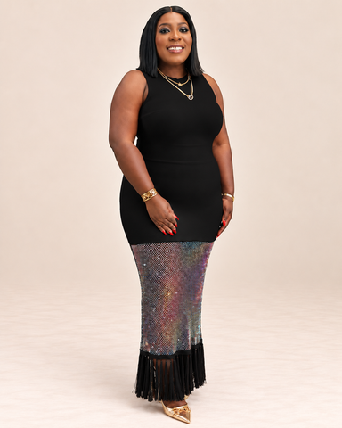 Ravelle Prism Fringe Bandage Dress