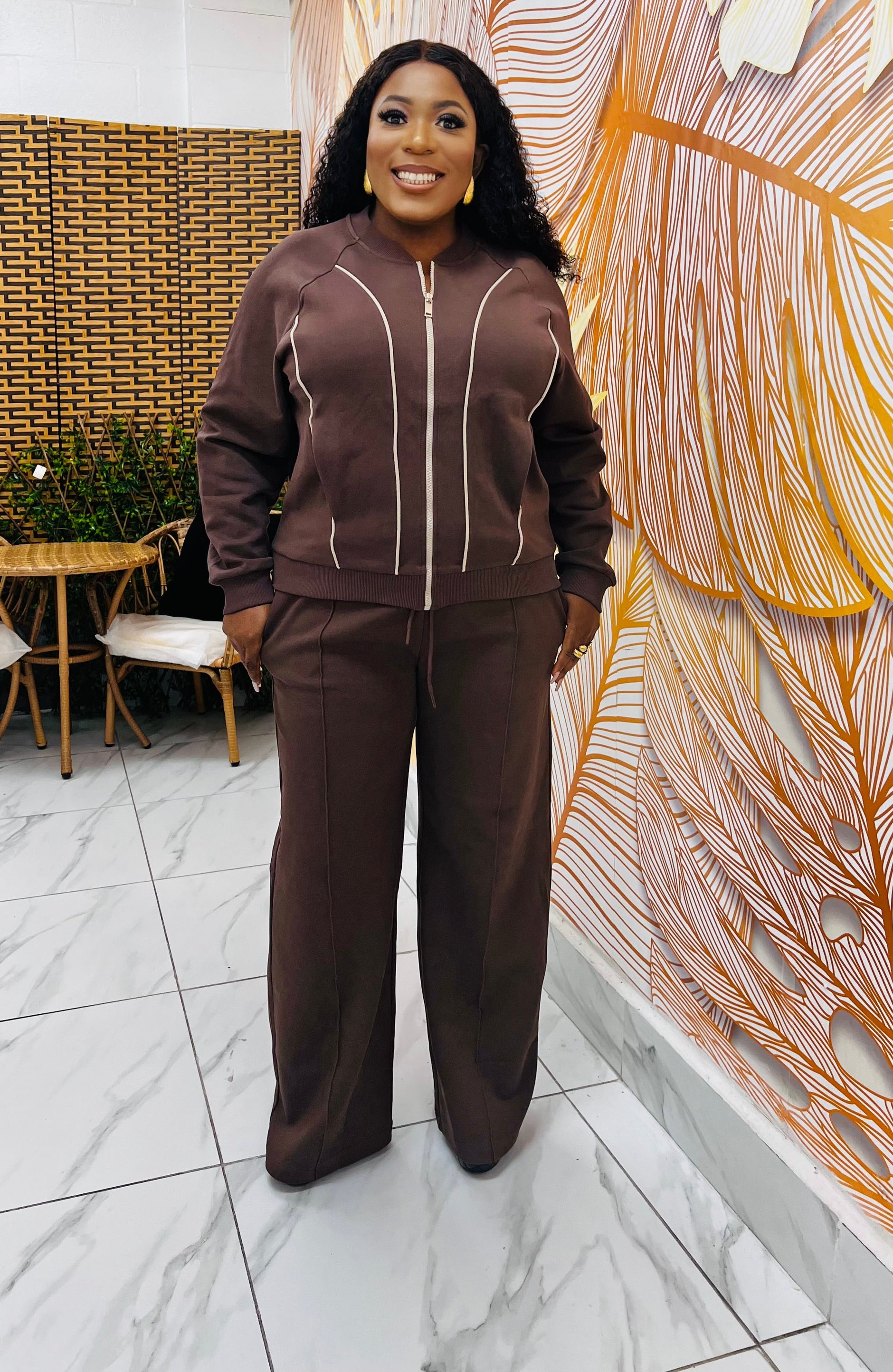 Bruna pants set up トップス LOUNGE SET – styletittudeapparelusa