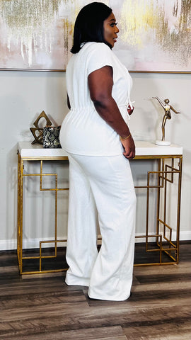 Emilia Rhinestone 2 Piece Set (Ivory)