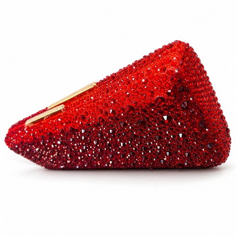 Blythe Crystal Statement Rectangle Clutch Purse