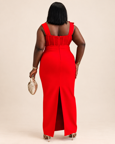 Arlisse Embellished Floral Maxi Dress