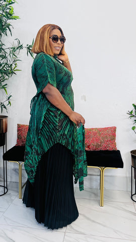 PRE-ORDER E.T.A. 1/04 ATHENS MIYAKE MICRO PLEAT 3 PIECE PANT SET ( Green )