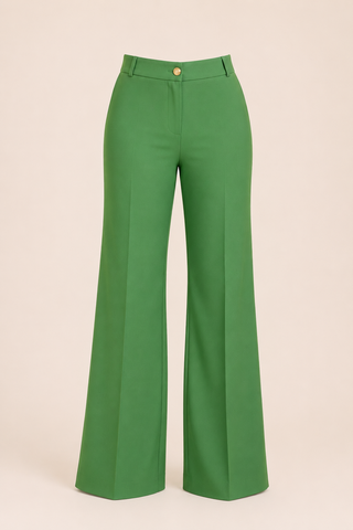 Miss Professional Structured Bootcut Pant - Light Olive