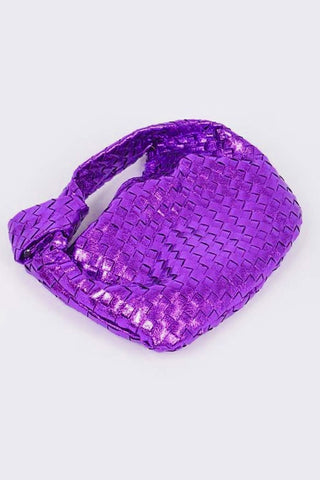 CARIE METALLIC WOVEN PURSE