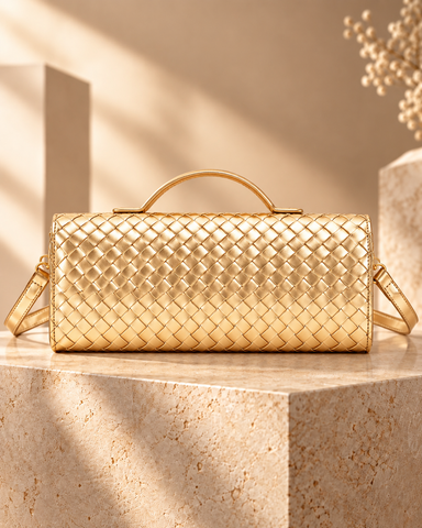 The Signature No.5 Woven Clutch