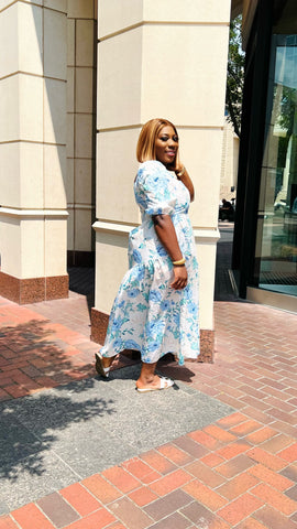 ZAHARA FLORAL MIDI DRESS