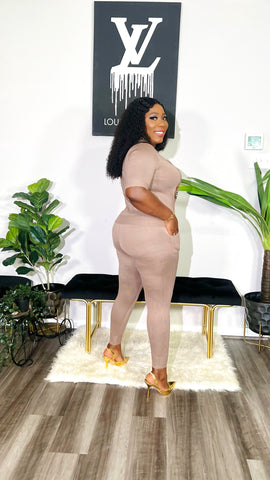 CHIC DESTINATION 2PC SOFT KNIT SET (Nude)