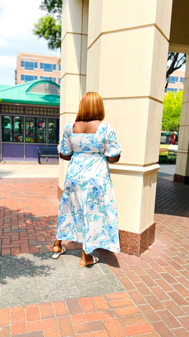 ZAHARA FLORAL MIDI DRESS