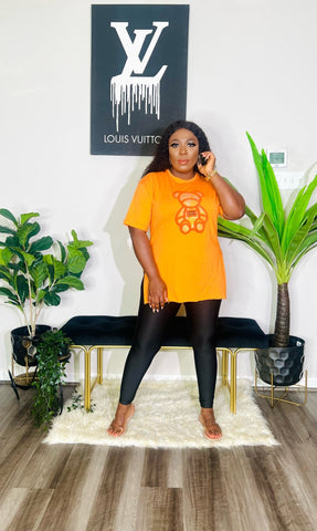 AMILA BEAR EMBELLISHED TEESHIRT TOP - styletittudeapparelusa