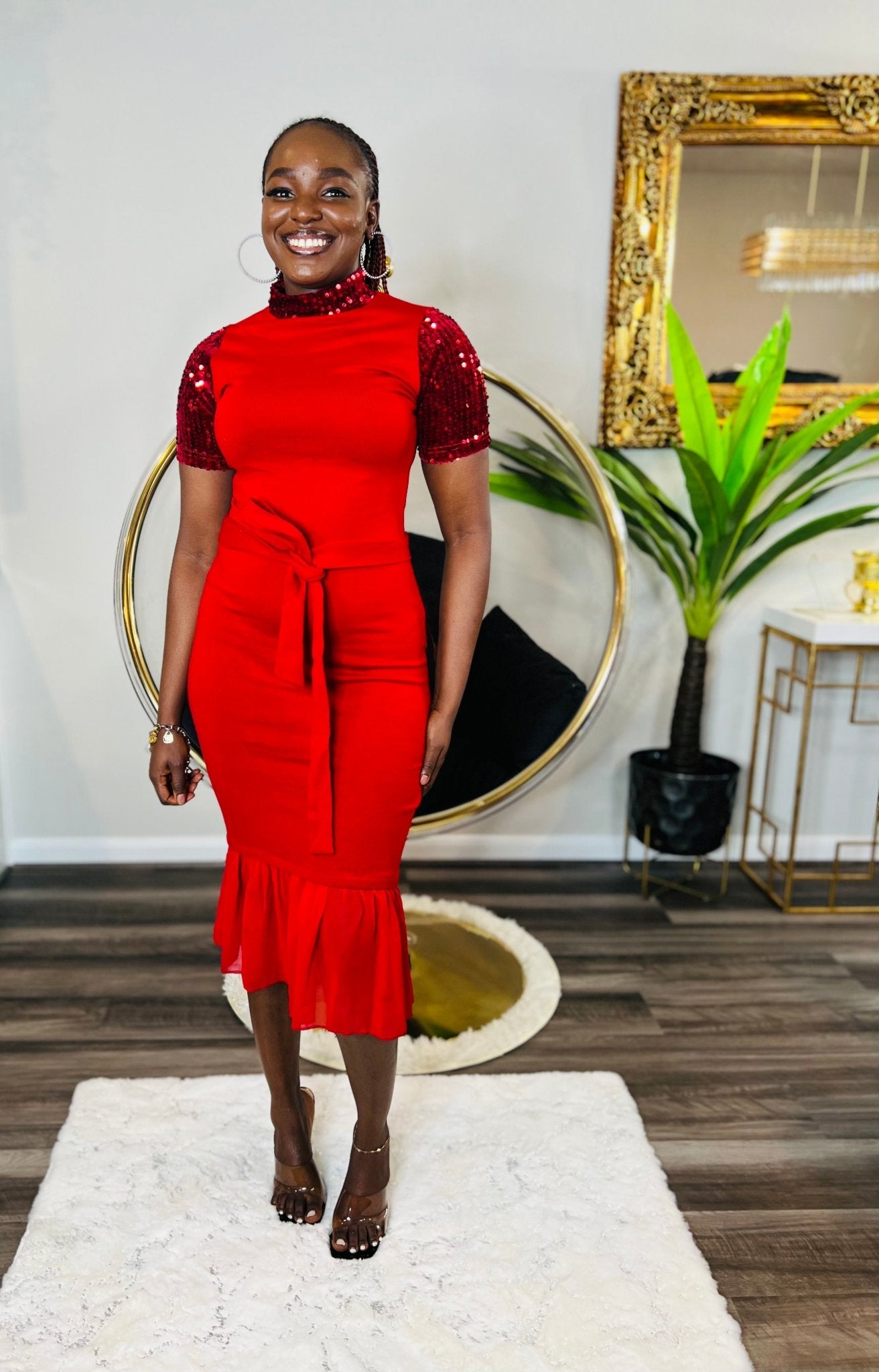 ANNIE MIDI DRESS - styletittudeapparelusa