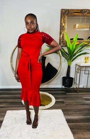 ANNIE MIDI DRESS - styletittudeapparelusa