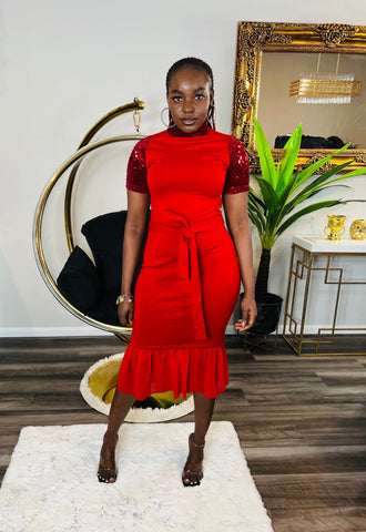 ANNIE MIDI DRESS - styletittudeapparelusa