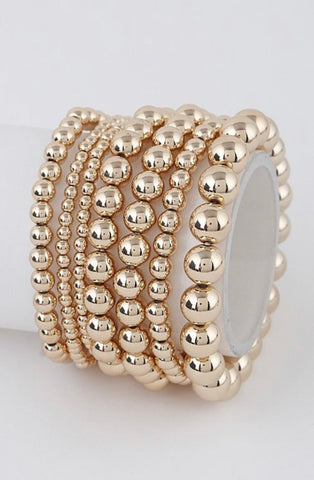 BALL STRETCH BRACELET (Gold) - styletittudeapparelusa