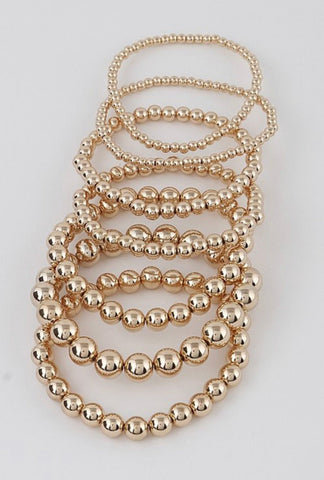 BALL STRETCH BRACELET (Gold) - styletittudeapparelusa