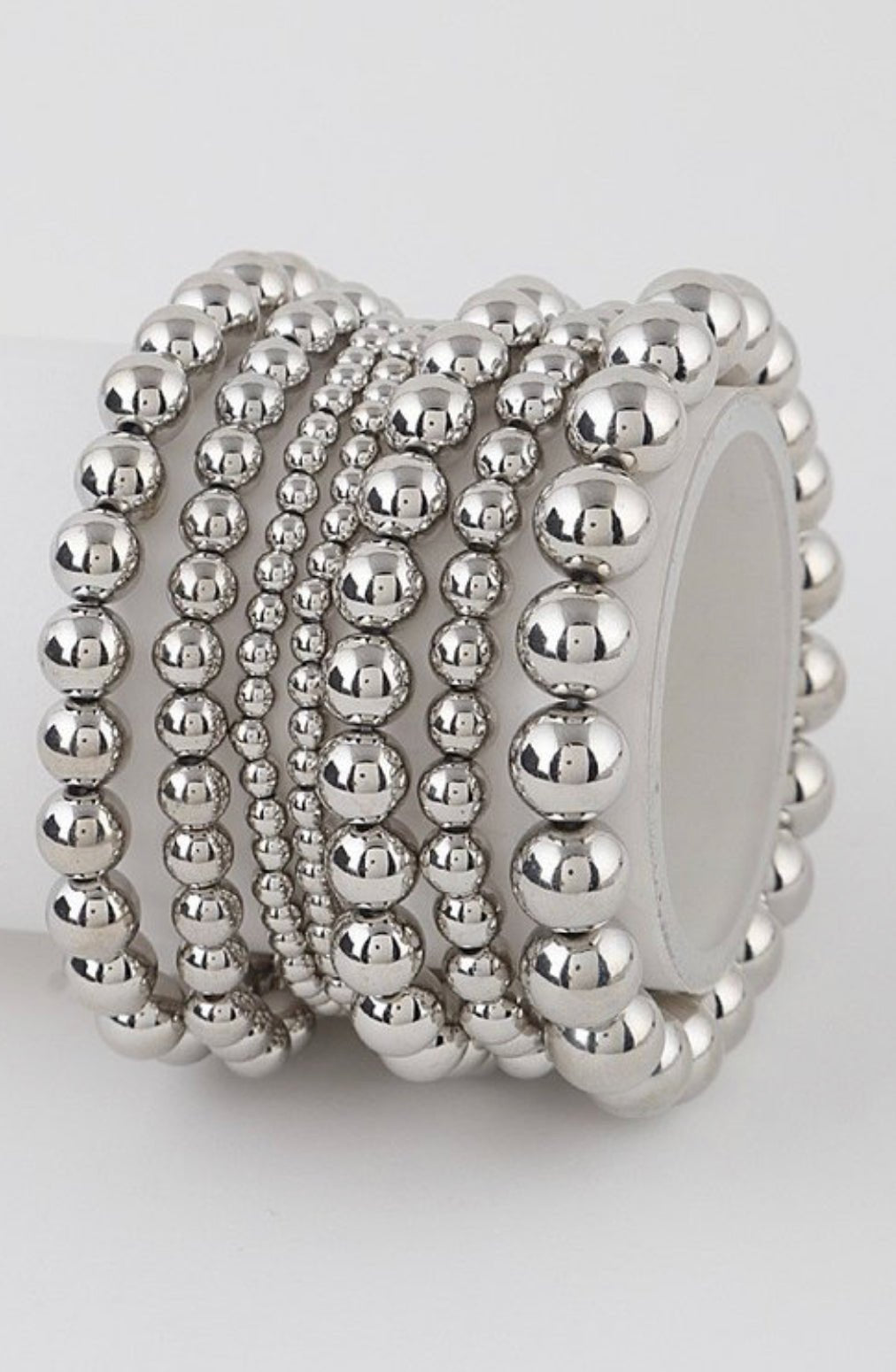 BALL STRETCH BRACELET ( SILVER) - styletittudeapparelusa