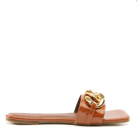 CASSANDRA CHAIN LINK FLAT SHOES - styletittudeapparelusa