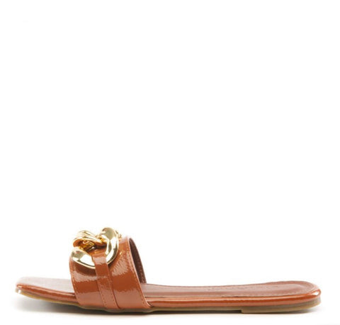 CASSANDRA CHAIN LINK FLAT SHOES - styletittudeapparelusa