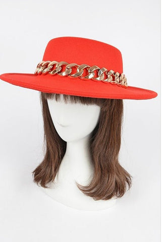 CHAIN FLAT BRIM HAT - styletittudeapparelusa