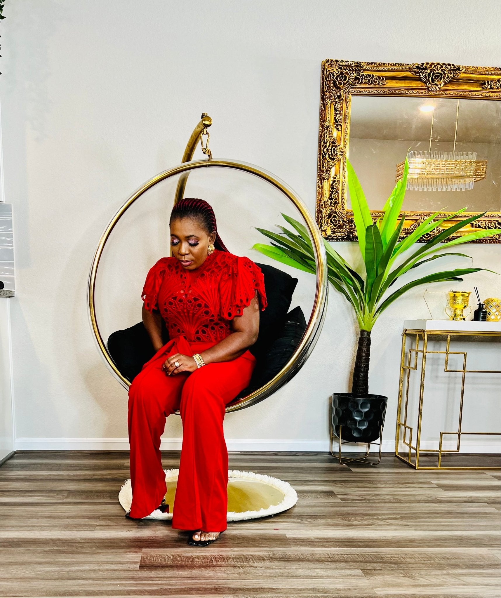 CHARMING LACE JUMPSUIT (RED) - styletittudeapparelusa