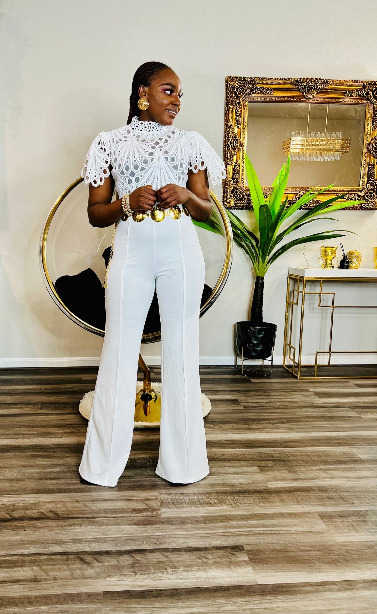CHARMING LACE JUMPSUIT (WHITE) - styletittudeapparelusa