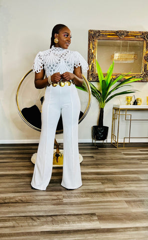 CHARMING LACE JUMPSUIT (WHITE) - styletittudeapparelusa