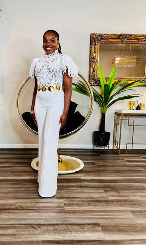 CHARMING LACE JUMPSUIT (WHITE) - styletittudeapparelusa