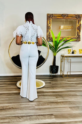 CHARMING LACE JUMPSUIT (WHITE) - styletittudeapparelusa