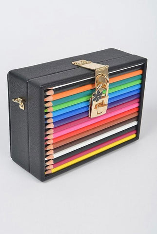 CHERISH COLORED PENCIL CLUTCH - styletittudeapparelusa
