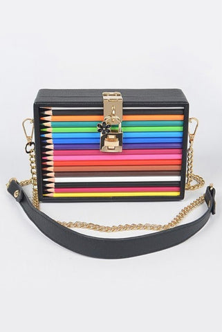 CHERISH COLORED PENCIL CLUTCH - styletittudeapparelusa