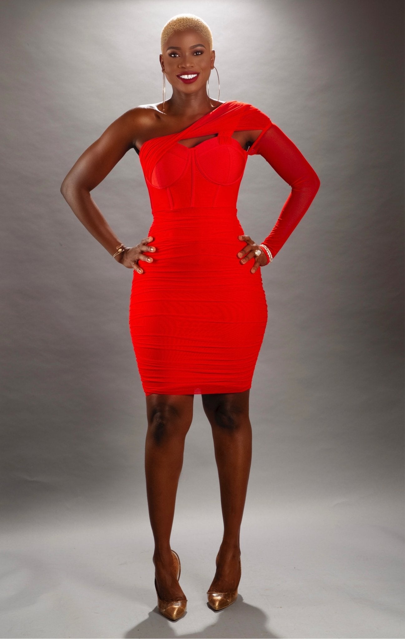 CHERRY BANDAGE DRESS - styletittudeapparelusa