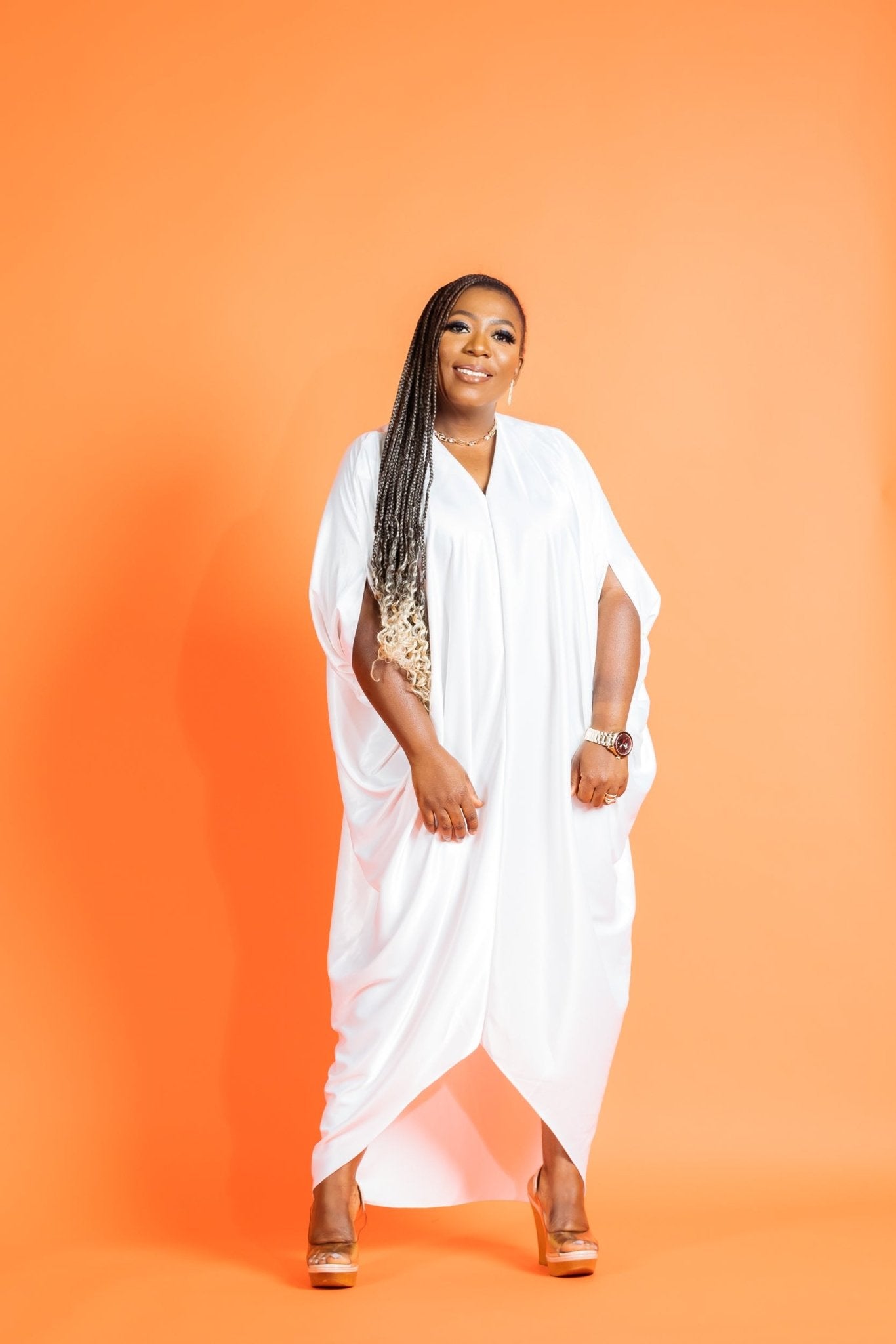 CITY WOMAN DRESS (White) - styletittudeapparelusa