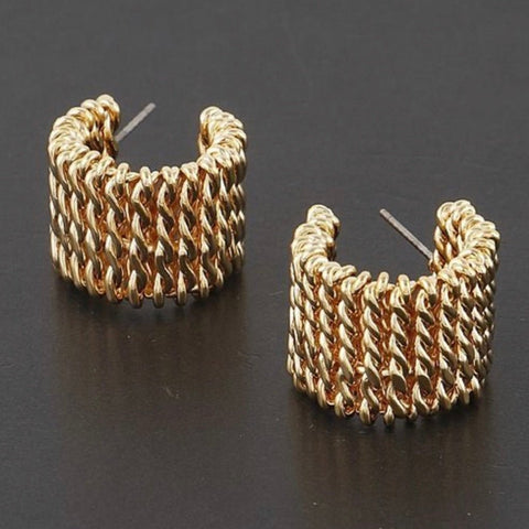 CORAL EXOTIC EARRINGS (Gold) - styletittudeapparelusa