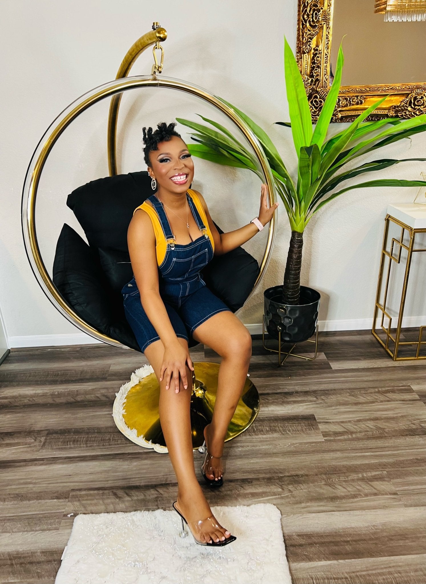 CRUSH OVERALL SHORT JEANS - styletittudeapparelusa