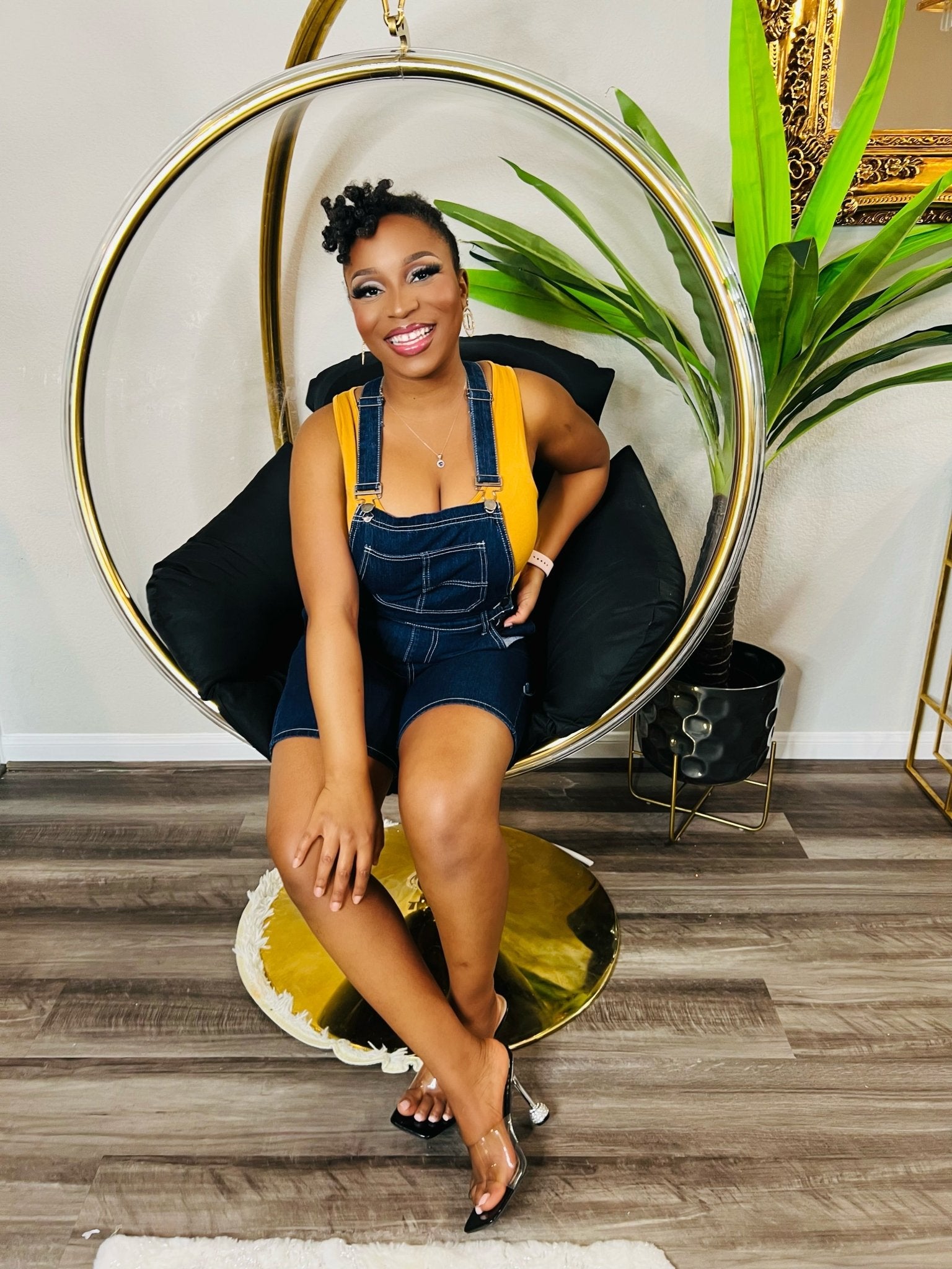 CRUSH OVERALL SHORT JEANS - styletittudeapparelusa