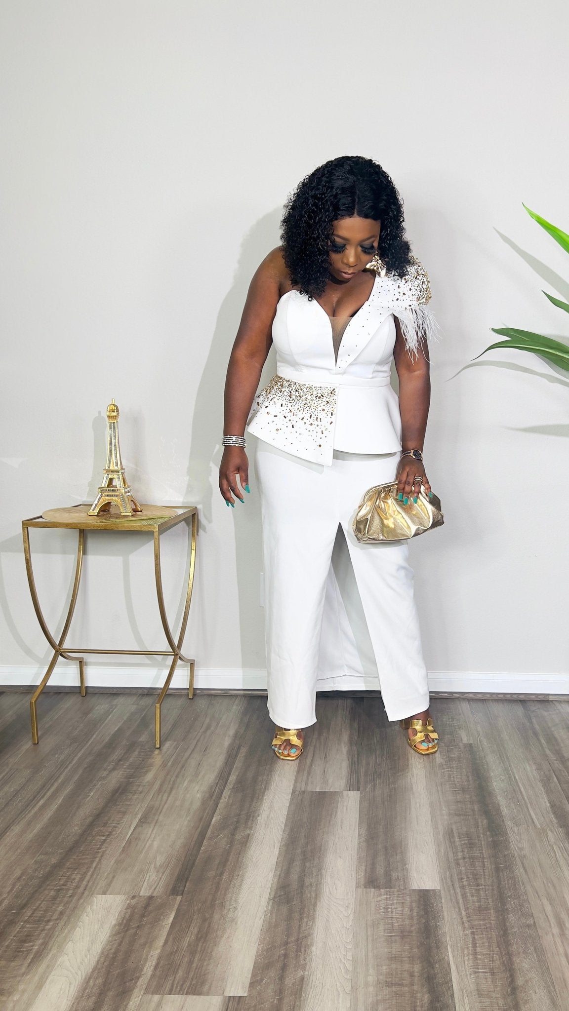 EXCLUSIVE BADDIE PEPLUM DRESS(White) - styletittudeapparelusa