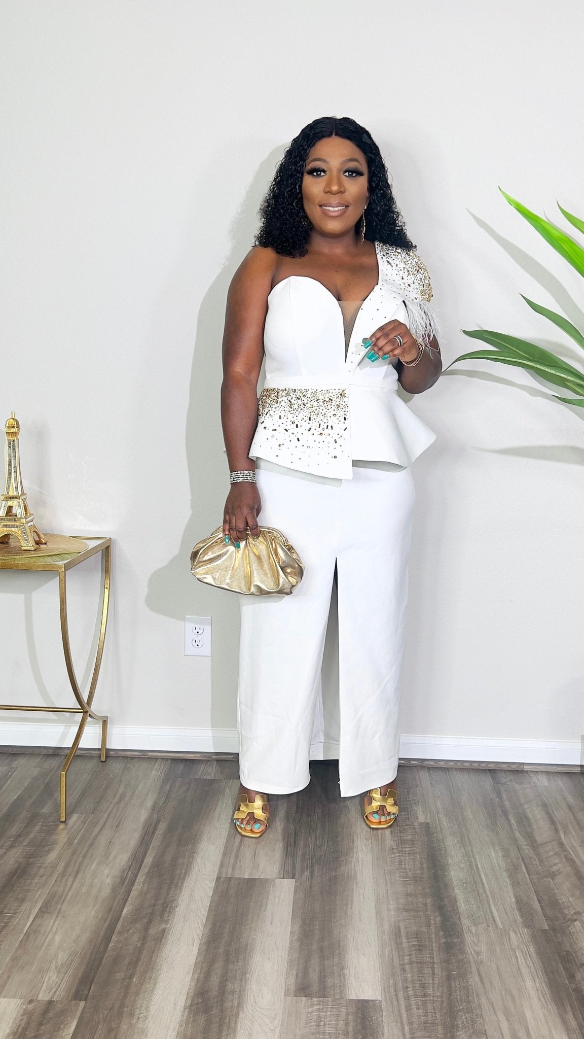 EXCLUSIVE BADDIE PEPLUM DRESS(White) - styletittudeapparelusa