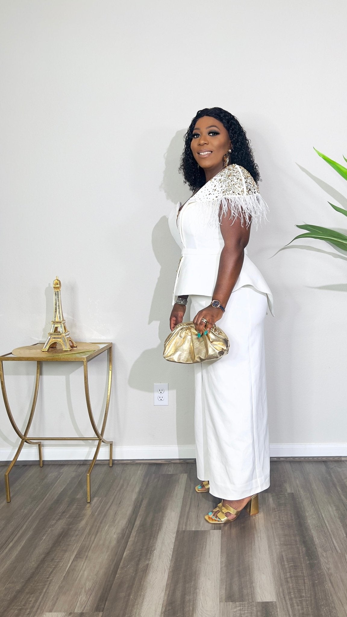 EXCLUSIVE BADDIE PEPLUM DRESS(White) - styletittudeapparelusa